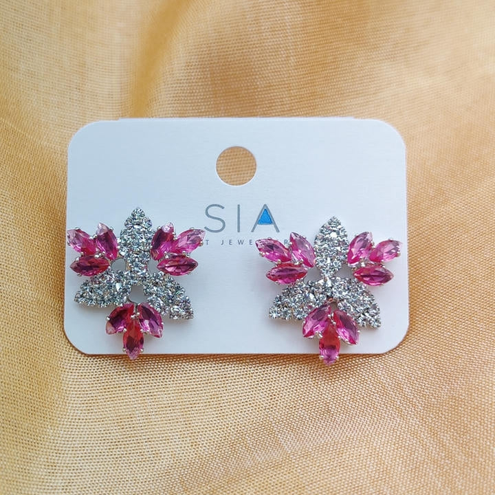 Diamond Snowflake Stud Earring