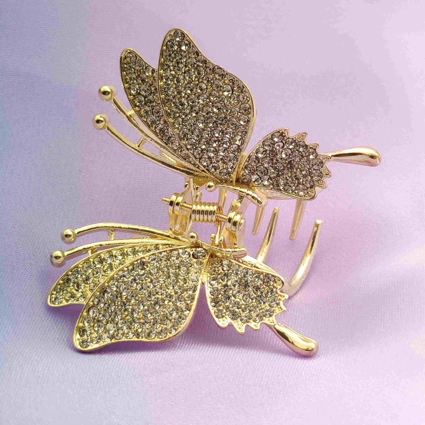 Elegant Diamon Butterfly Hair Clutcher