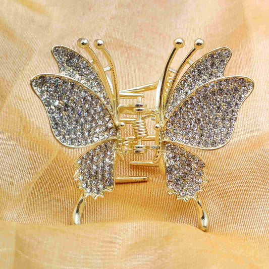 Elegant Diamon Butterfly Hair Clutcher
