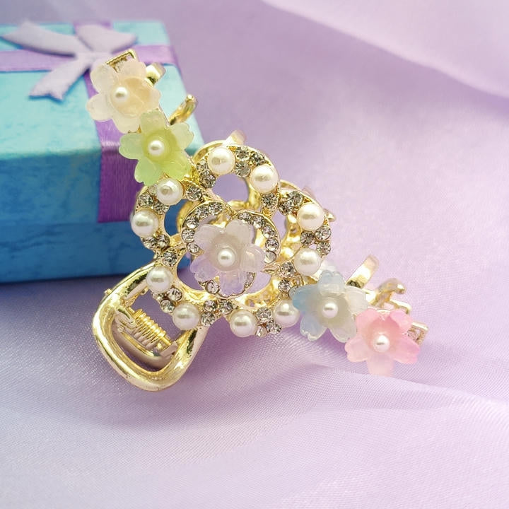 Elegant Flower Hair Clutcher