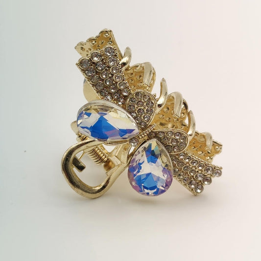 Elegant Butterfly Diamond Hair Clutcher