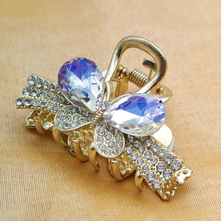 Elegant Butterfly Diamond Hair Clutcher