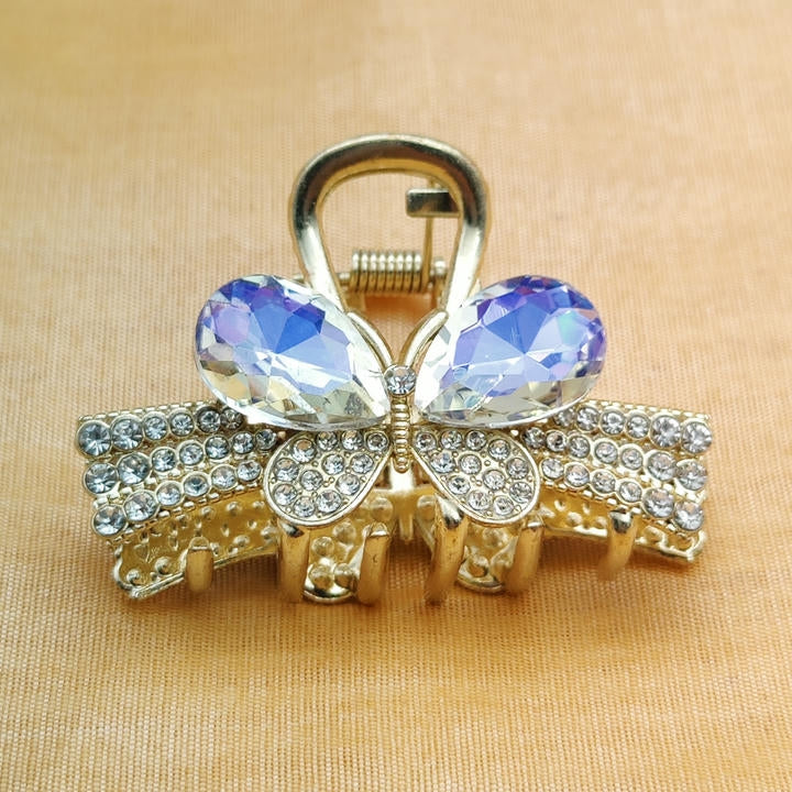 Elegant Butterfly Diamond Hair Clutcher
