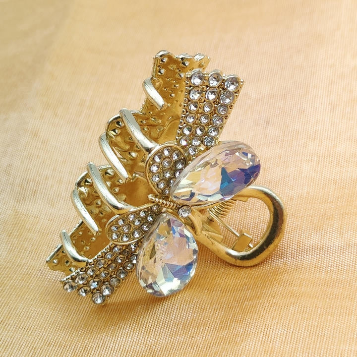 Elegant Butterfly Diamond Hair Clutcher