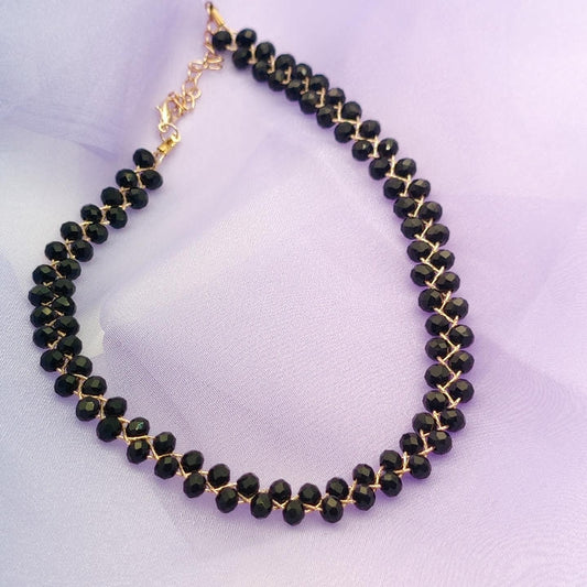 Elegant Retro Resin Crystal Necklace / Choker