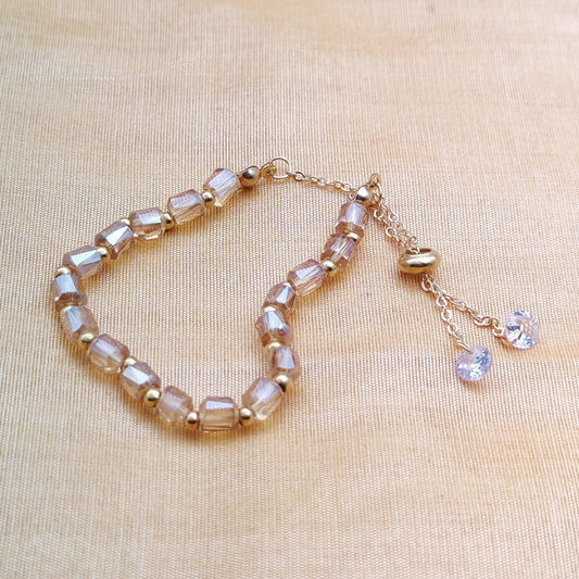 Trendy Adjustable Crystal Beads Bracelet