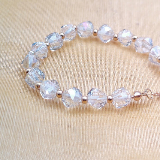 Trendy Adjustable Crystal Beads Bracelet
