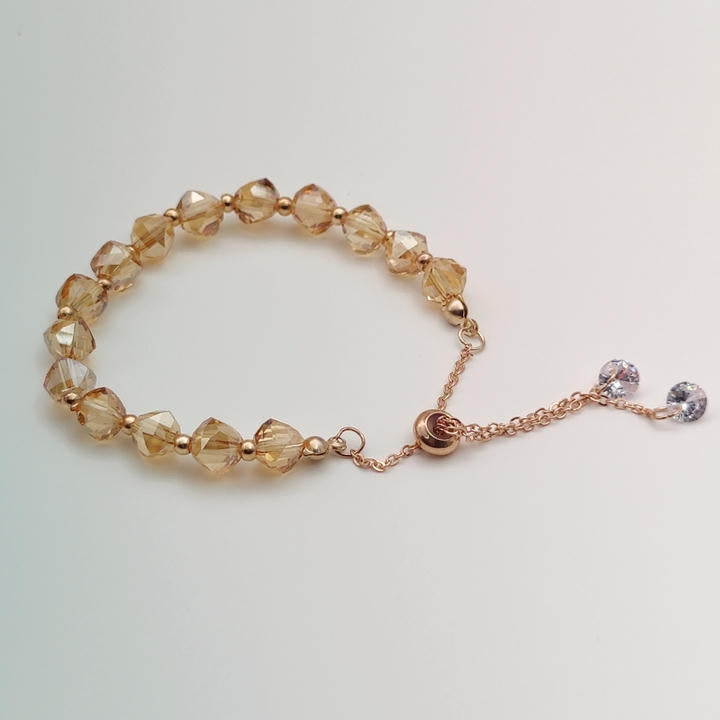 Trendy Adjustable Crystal Beads Bracelet