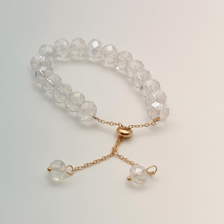 Trendy Adjustable Crystal Beads Bracelet