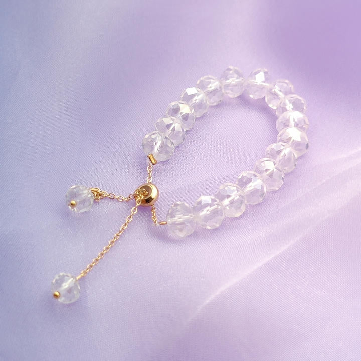 Trendy Adjustable Crystal Beads Bracelet