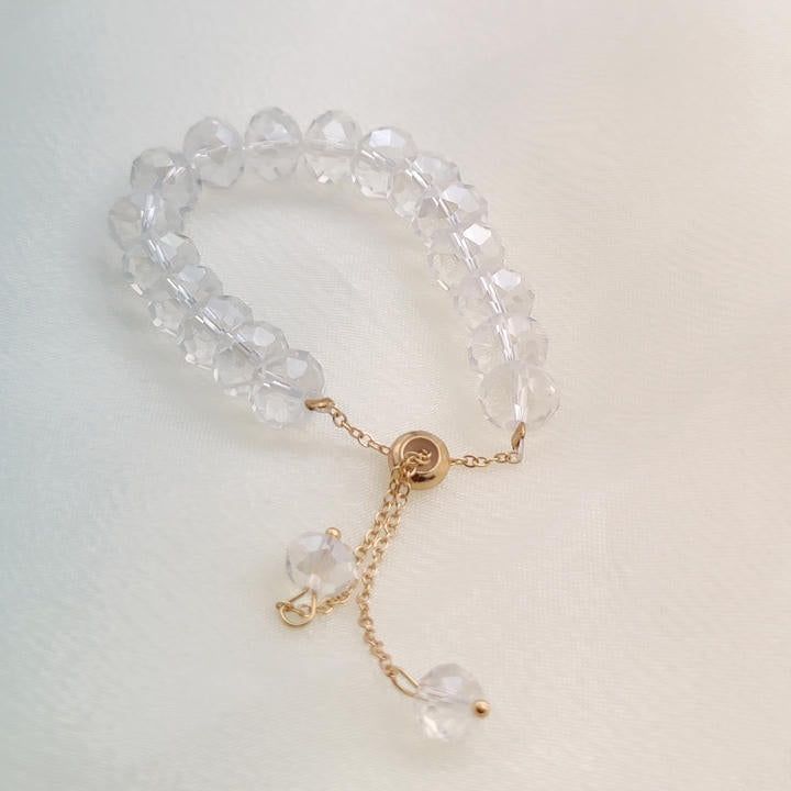 Trendy Adjustable Crystal Beads Bracelet
