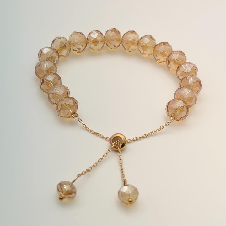 Trendy Adjustable Crystal Beads Bracelet