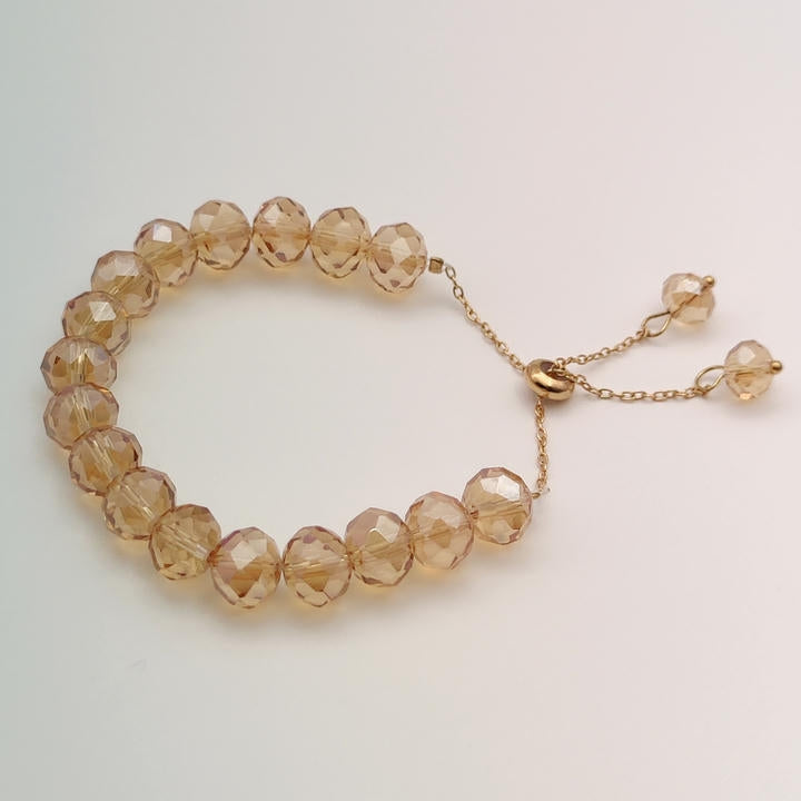 Trendy Adjustable Crystal Beads Bracelet