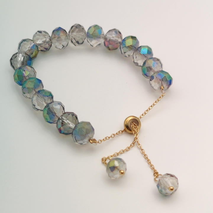 Trendy Adjustable Crystal Beads Bracelet