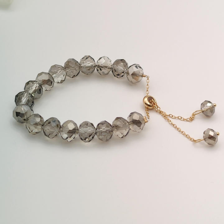 Trendy Adjustable Crystal Beads Bracelet