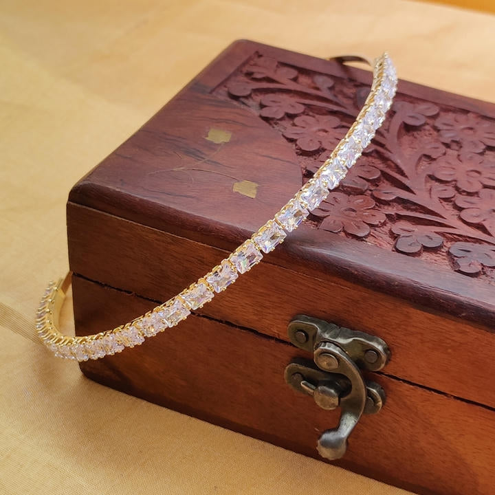 Elegant Hair Belt With Zircon Diamonds