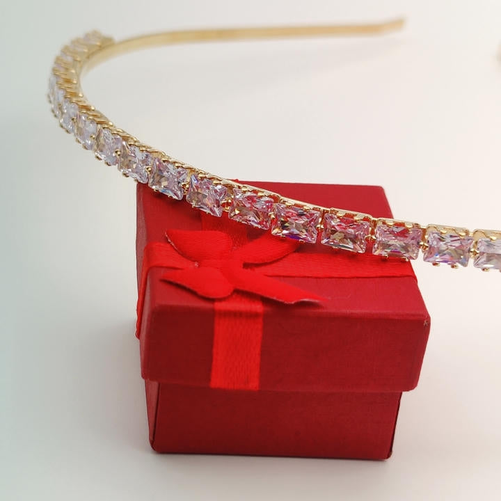 Elegant Hair Belt With Zircon Diamonds