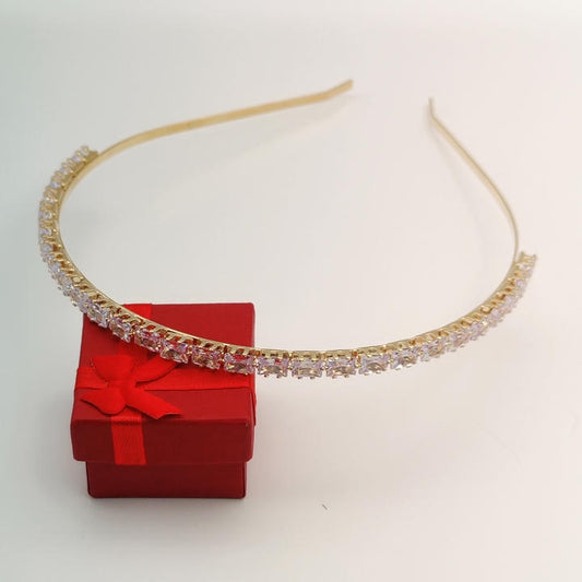 Elegant Hair Belt With Zircon Diamonds