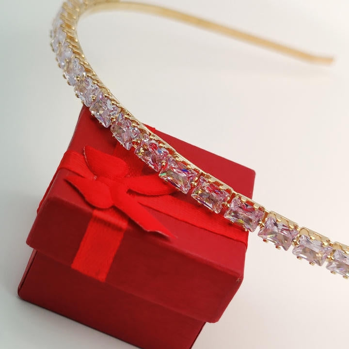 Elegant Hair Belt With Zircon Diamonds