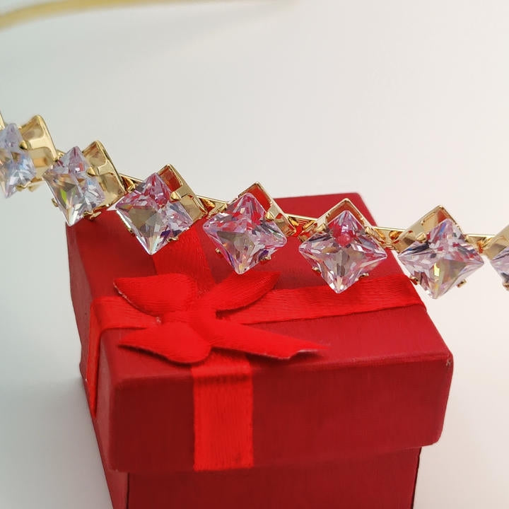 Elegant Hair Belt With Zircon Diamonds