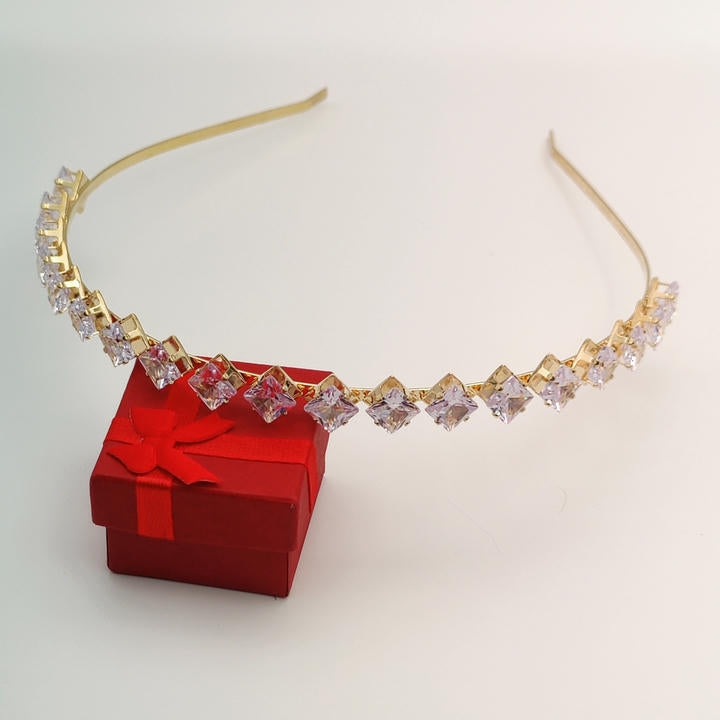 Elegant Hair Belt With Zircon Diamonds
