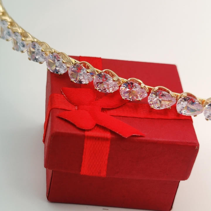 Elegant Hair Belt With Zircon Diamonds