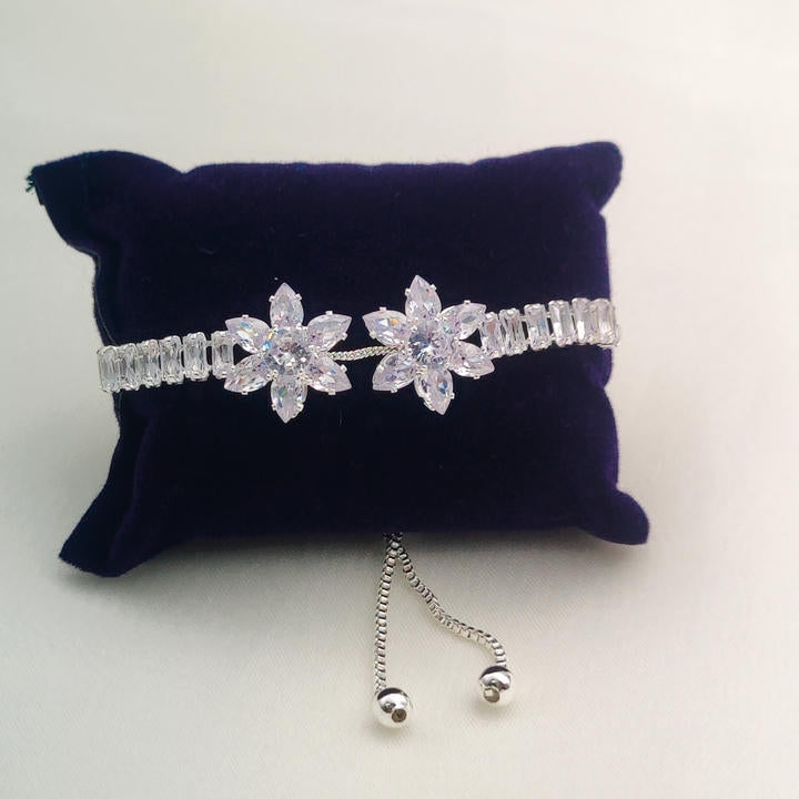 Rhinestone Flower Diamond Bracelet