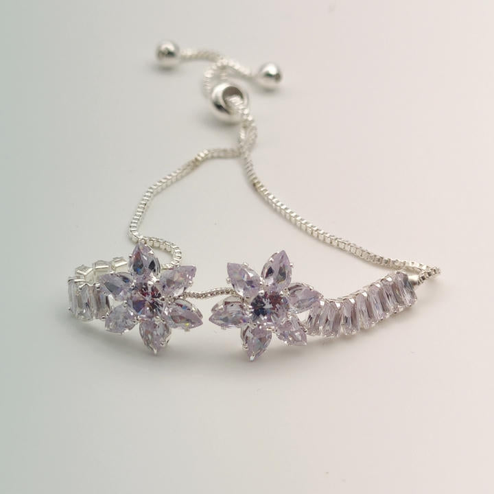Rhinestone Flower Diamond Bracelet