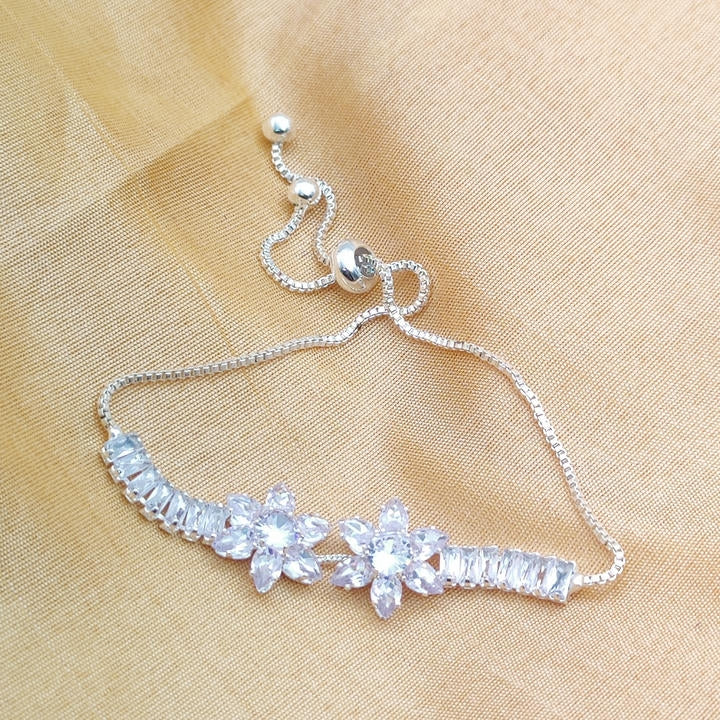 Rhinestone Flower Diamond Bracelet