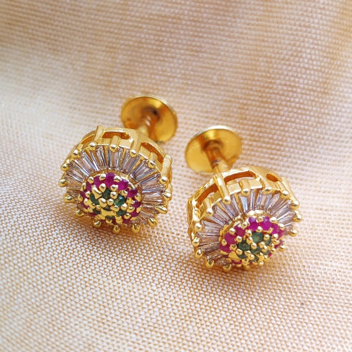 Diamond Stunning Stud Earring With Firkee Screw