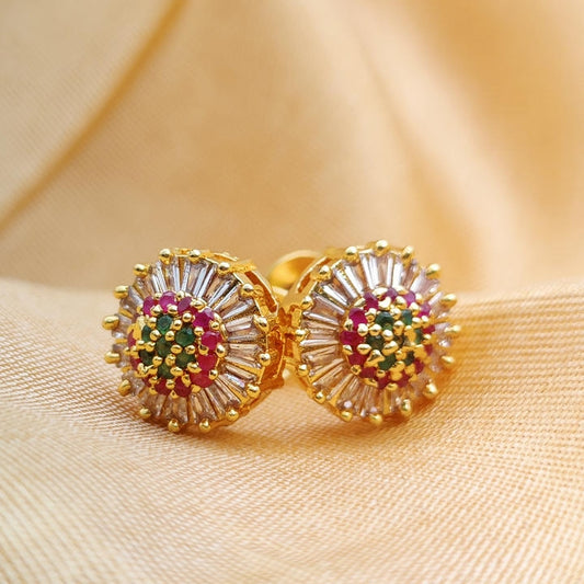 Diamond Stunning Stud Earring With Firkee Screw