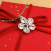 Trendy Dimond Flower Necklace