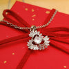 Trendy Dimond Flower Necklace