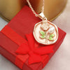 Elegant Oil Painting Style Rose Necklace