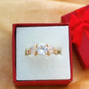 Sparkling AD Stone Ring