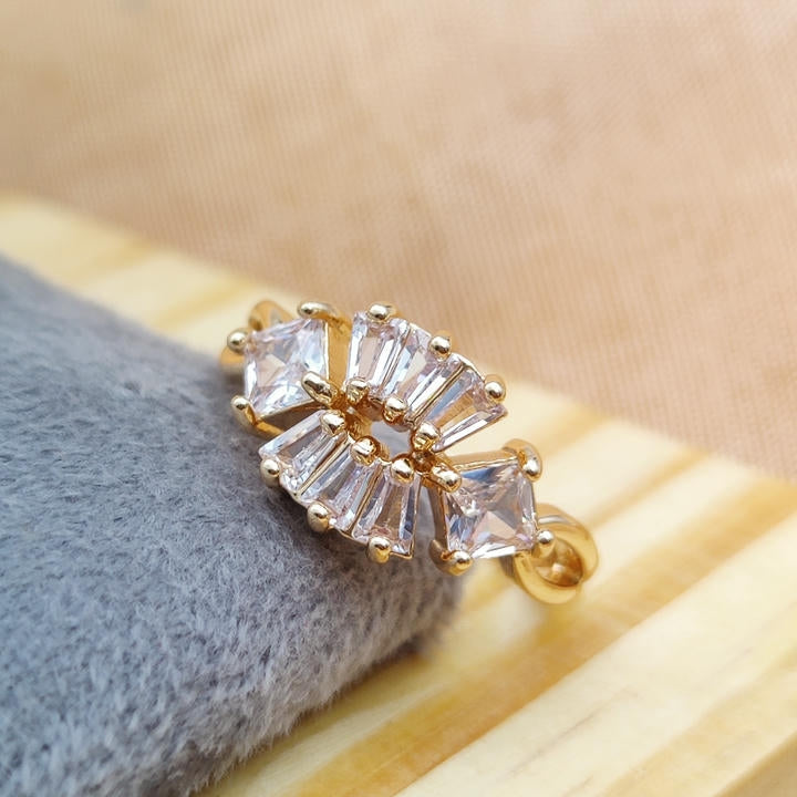 Sparkling AD Stone Ring