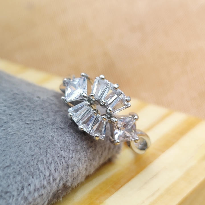 Sparkling AD Stone Ring