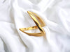 Anti-Tarnish Tranding V Ring Ring