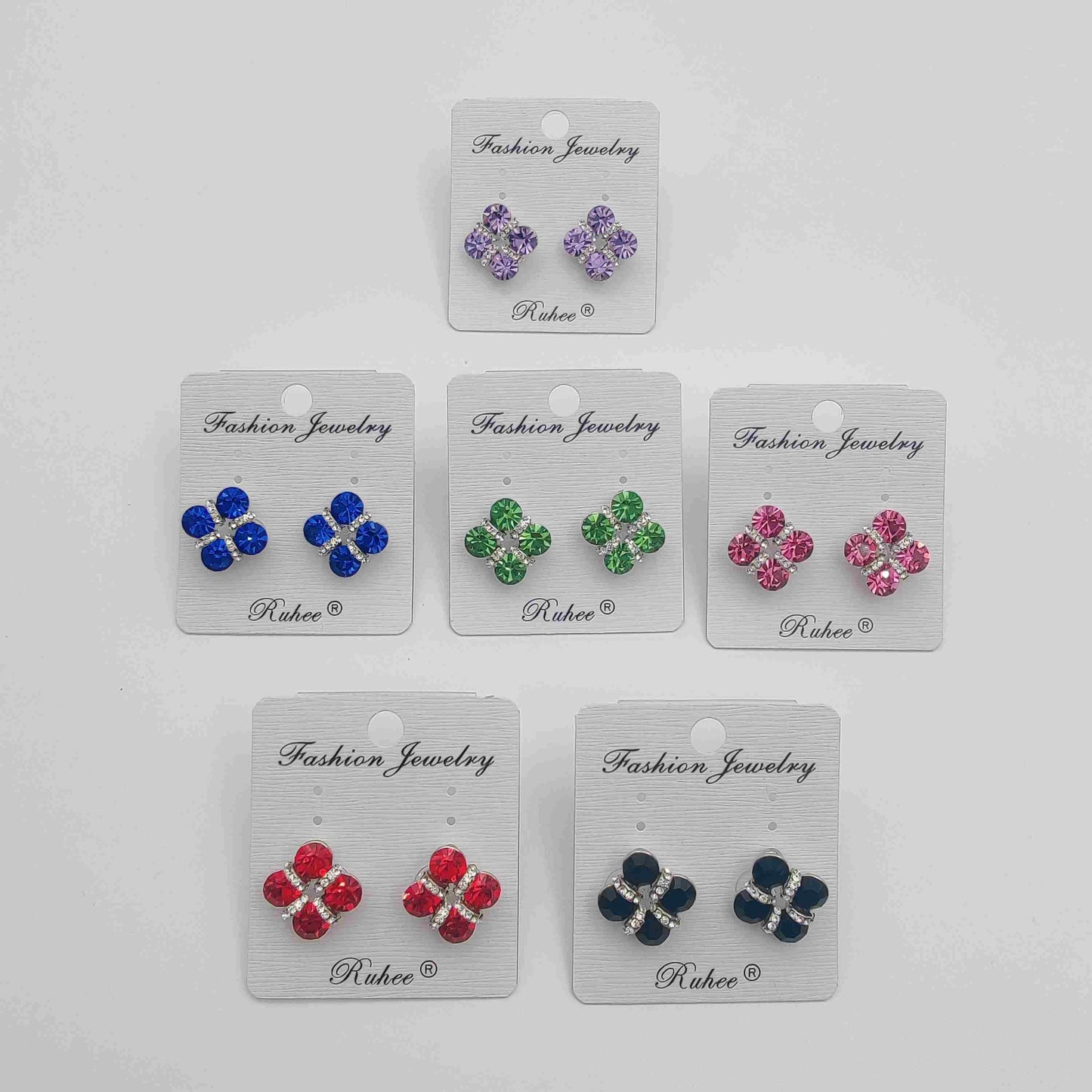 Diamond Bold Knot Stud Earring