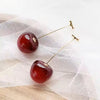 Trendy Cherry Drop Earrings