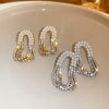 Diamond Pearl Drop Earrings