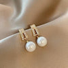 Trendy Pearl Drop Earrings