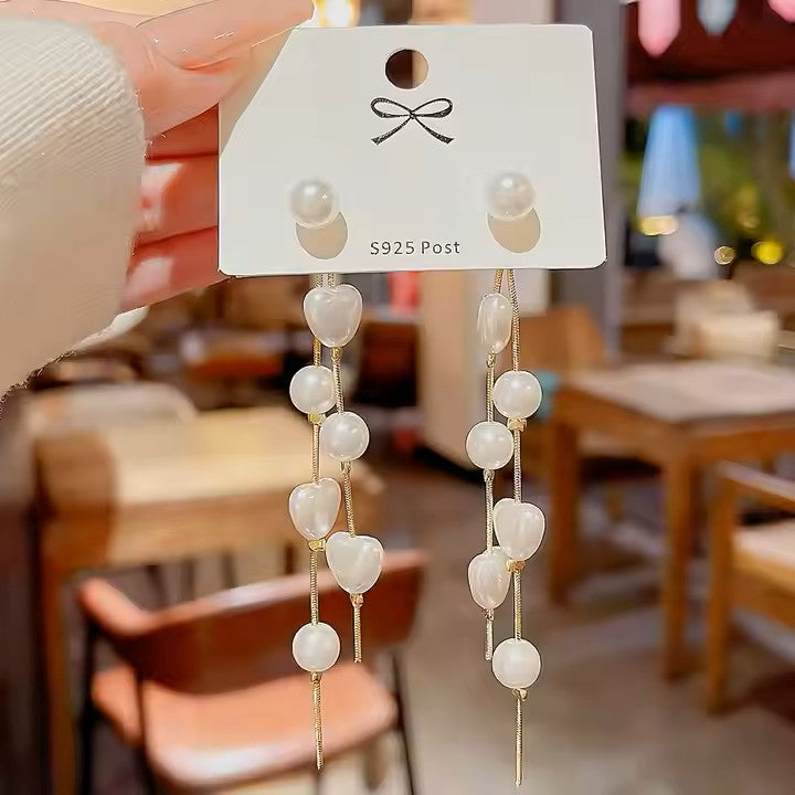 Pearl Drop Latkan Earrings