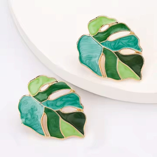 Vintage Style Leaf Earrings