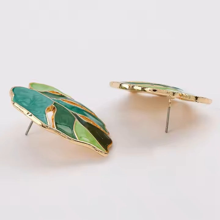 Vintage Style Leaf Earrings