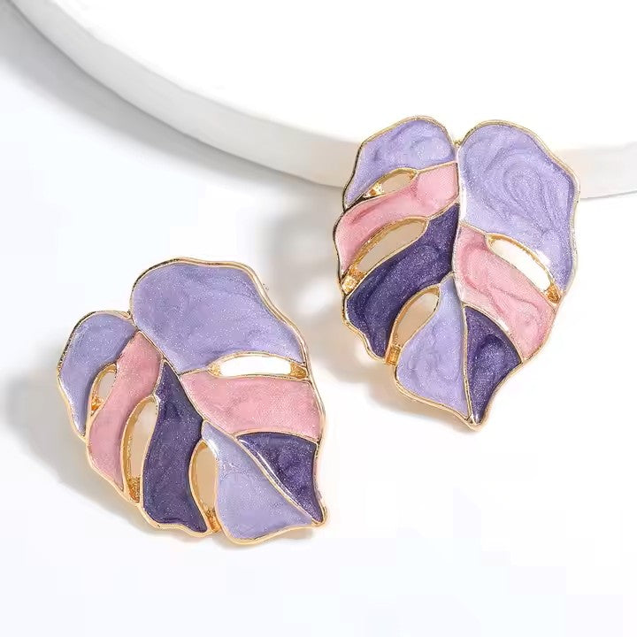 Vintage Style Leaf Earrings