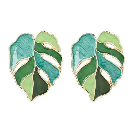 Vintage Style Leaf Earrings