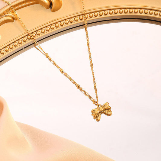 Anti Tarnish Minimal Beads Chain Necklace