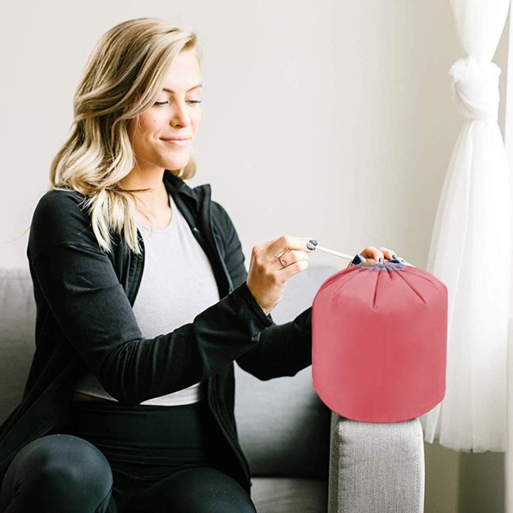 Cosmetic Pouch Makeup Bag Round Barrel Shape cosmetic Bags