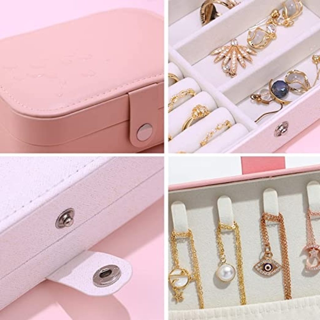 PU Big Jewellery Box Jewelry Organiser cosmetic Bags